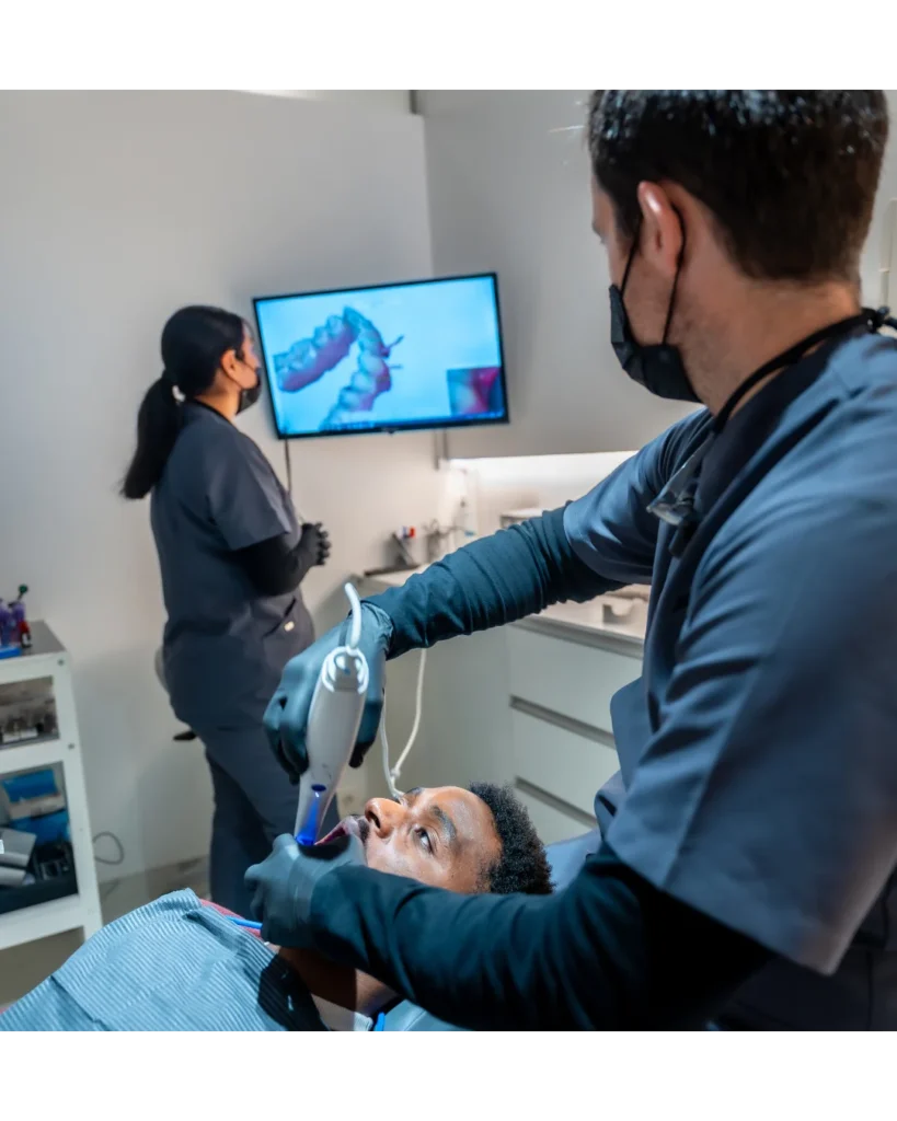 Expanded duties dental assistant intraoral scan